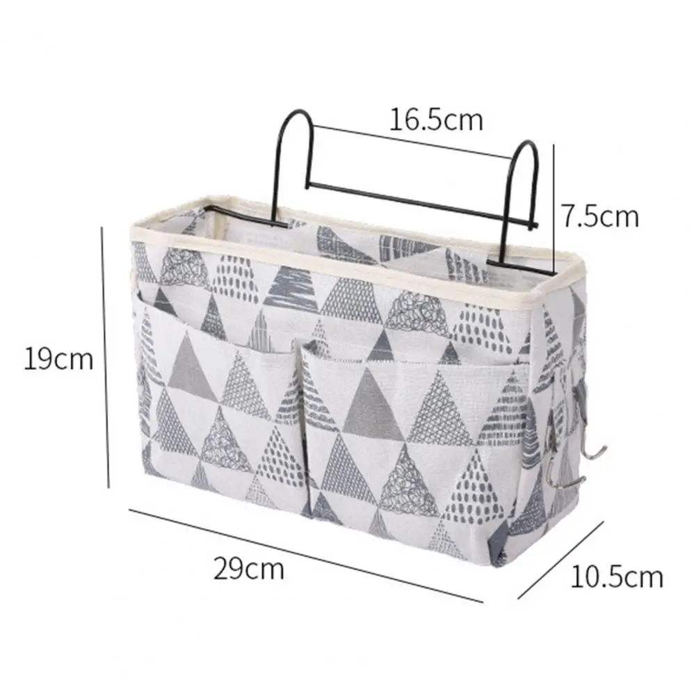 Dormitory Bedside Hanging Storage Bag on The Rack Large Capacity Student Bed Mobile Phone Basket | Дом и сад