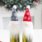 Рождественская Крышка для бутылки шампанского украшение для праздника вечеринки Крышка для бутылки вина украшение для дома гостиной украшения Орнаменты