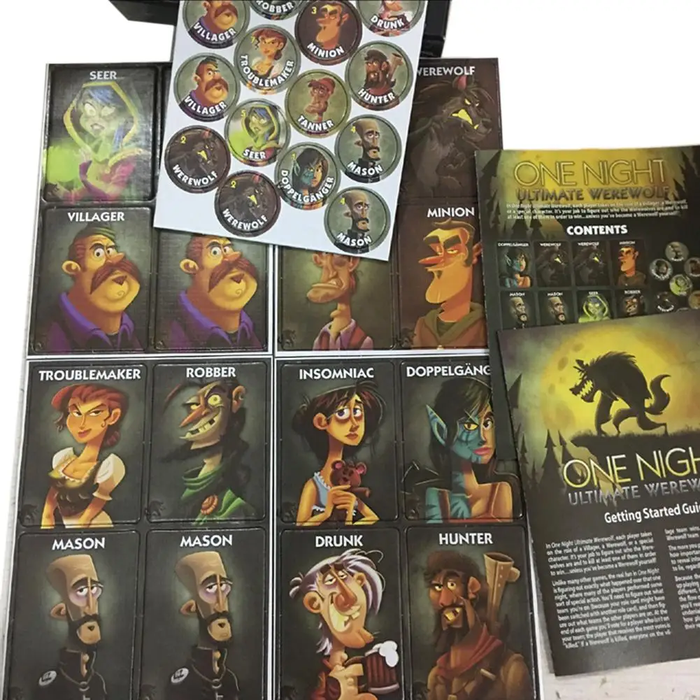 Одна ночь Ultimate Werewolf alien настольные игры оборотни для дома вечерние английские версии карты игра для детей Подарки