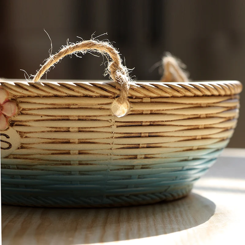 

Vintage Succulents Flowers Pot Creative Pottery Indoor Hanging Plants Flowers Pot Balcony Decor Blumentopf Home Products DF50HP