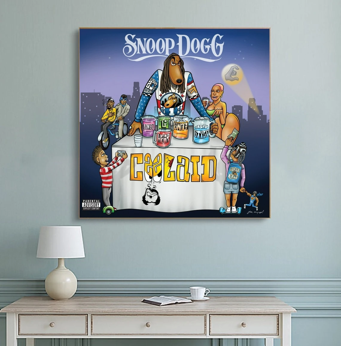 Фото Snoop Dogg Coolaid Music Album Poster Canvas Art Print Home Decoration Wall Painting (No Frame) №4