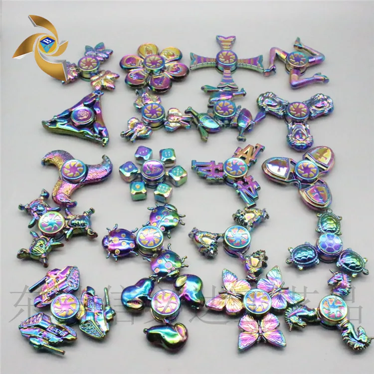 Цветной Ручной Спиннер игрушки для снижения давления металлический пальцев