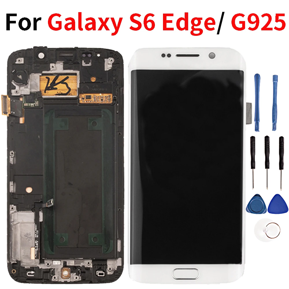 ЖК дисплей для Samsung Galaxy S6 Edge сенсорный экран дигитайзер замена сборка G925