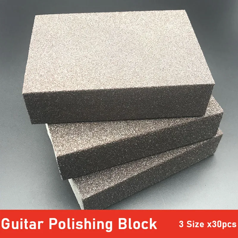 

Профессиональный инструмент для шлифовки ладов, губка для гитары, полировальный блок, инструменты для ухода и обслуживания гитары, 30 шт.