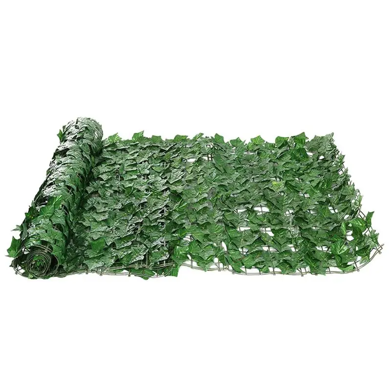 

1 Roll Artificial Leaf Hedge Green Leaf Fence Artificial Plastic Fence