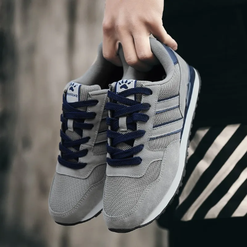 

Men Sport Running Shoes Breathable Sneakers Women Light Soft Shoes Leather Sneakers Men Casual Flats Male Zapatillas De Hombre