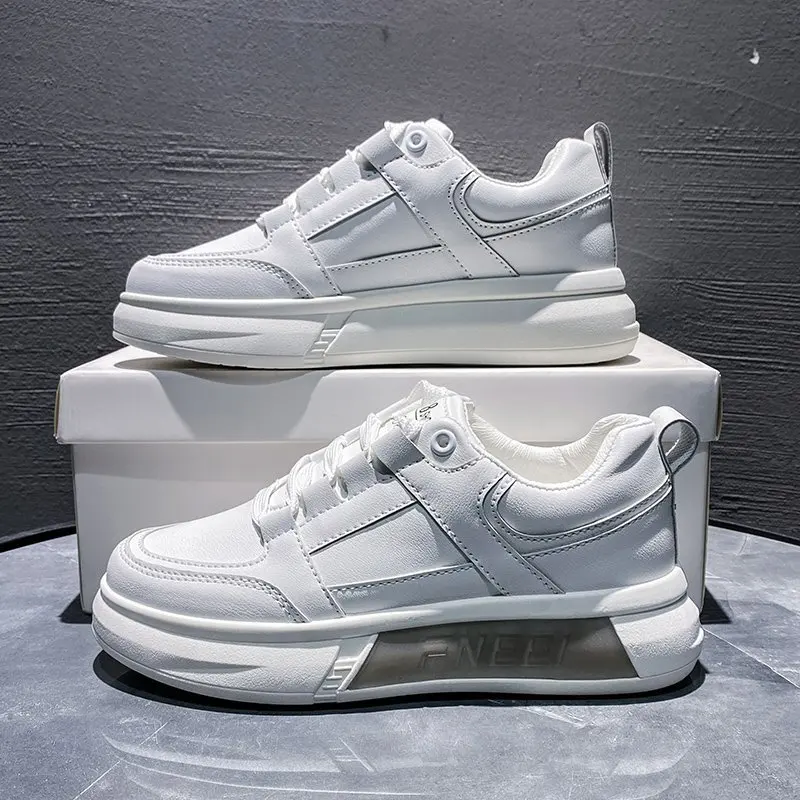 

White Sport Board Shoes Women Casual Lace-Up Travel Platform Sneakers Girls 2021 New Ladies Running Shoes Fashion Womans Flats
