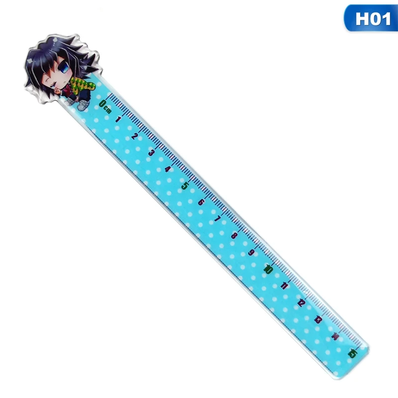 

1 Pcs New Style Creative Anime Demon Slayer: Kimetsu No Yaiba Cosplay Ruler Measuring Scale Students Cartoon Measure Ruler Gift
