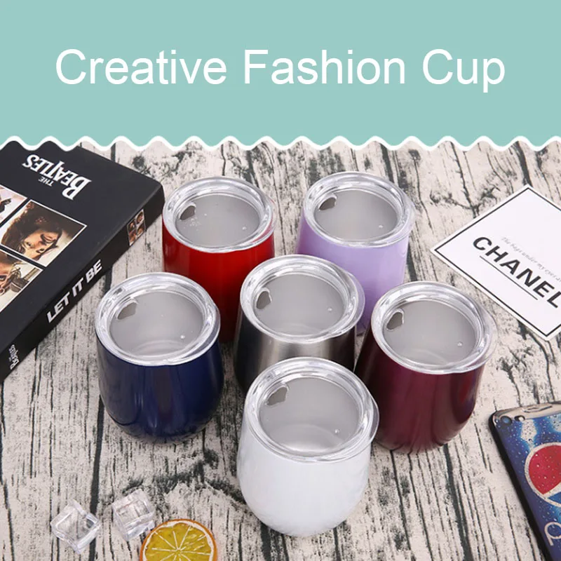 Термос чашка с двойной вакуумной изоляцией из нержавеющей стали для вина кофе