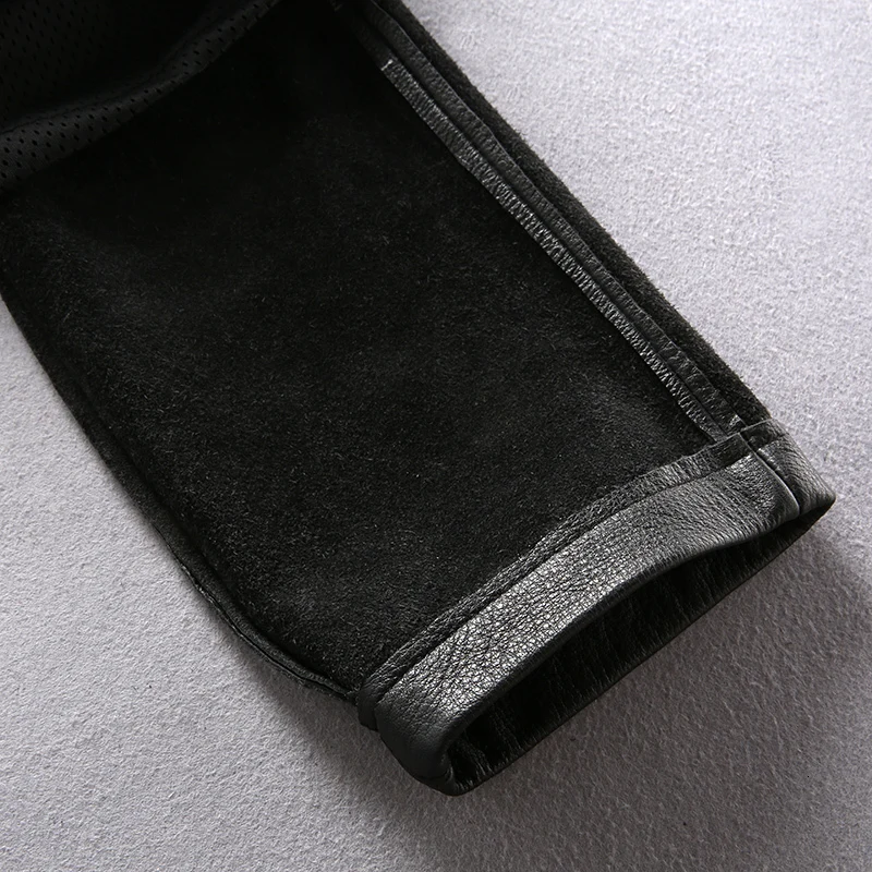 

Brand Designer Genuine Leather Pants Men's Profession Motorcycle Biker Long Trousers Vintage Large Size Soft Cowskin Black Pants
