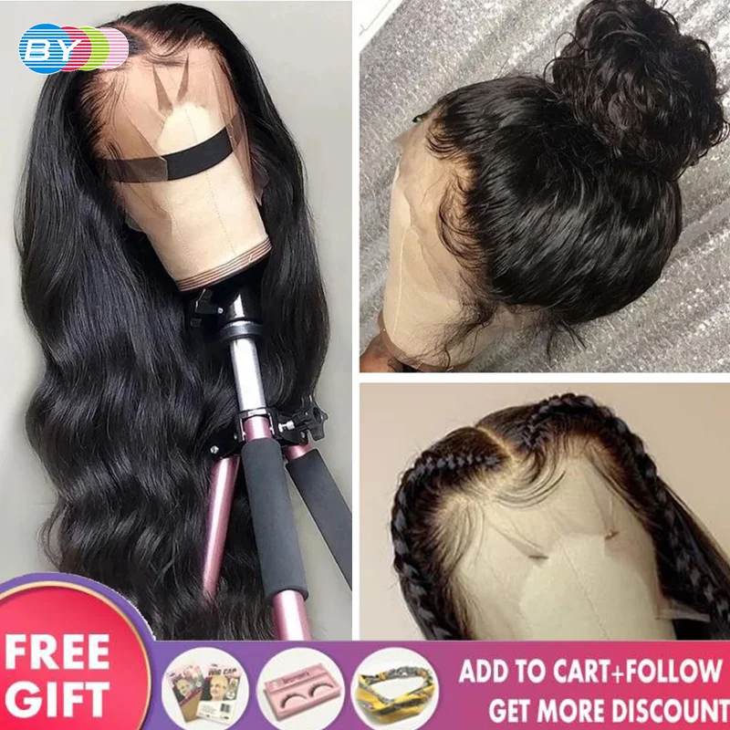 

Body Wave Lace Front Wig Human Hair Lace Frontal Wigs For Women human hair Brazilian Wig Pre Plucked 30 Inch Loose Deep Wave Wig