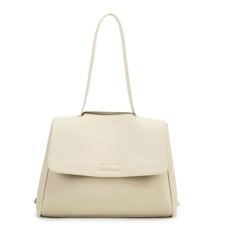 

2021 New Shoulder Bag Ladies Simple PU Leather Commuter Bag Female Leisure Soft Leather Wandering Bag