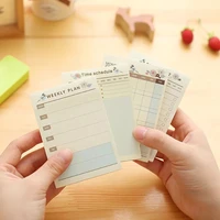 new cute student desk 2021 year time organizer pad small stationeryweekly monthly daily planner list memo padnote pad