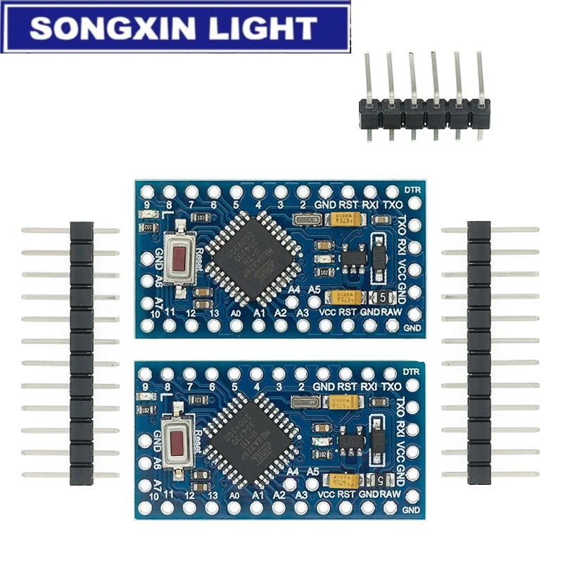 Модуль ATMEGA328P Pro Mini 328 ATMEGA328 5 в 16 МГц м 10 шт./лот | Электронные компоненты и