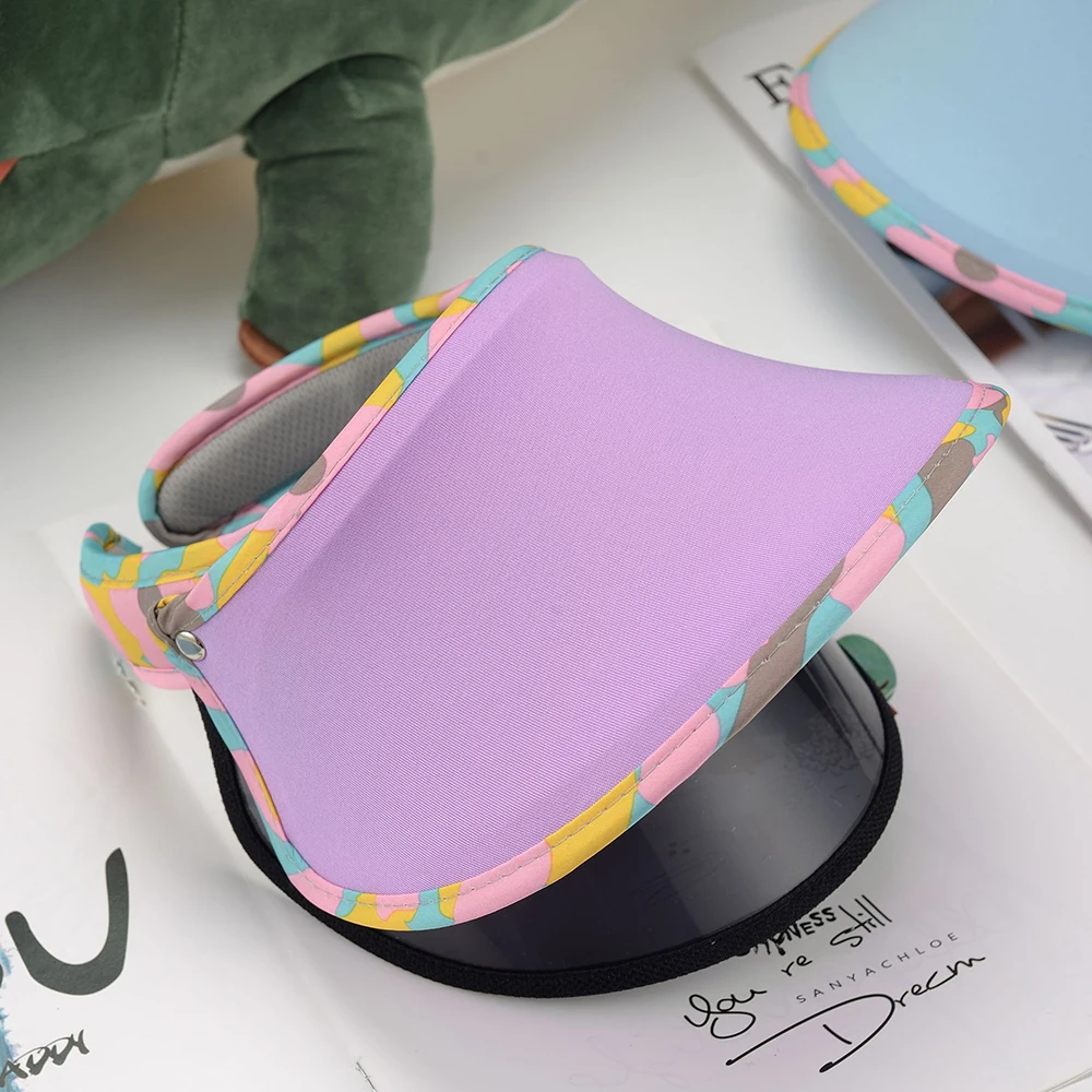 2 Слои детская Proteictive Шляпа ПВХ Пластик солнцезащитный козырек Кепки для езды на