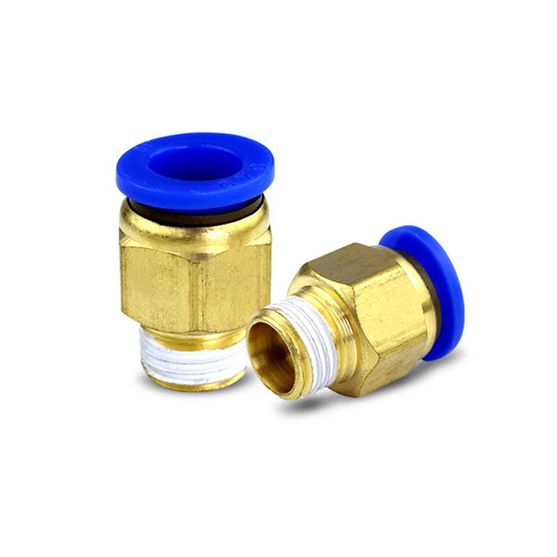 

1pcs Pneumatic Quick Connector PC 4MM-14mm Hose Tube Air Fitting 1/4" 1/8" 3/8" 1/2"BSPT Male Thread Pipe Coupler