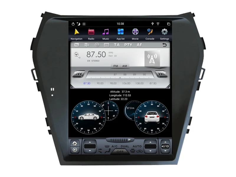 WITSON Android 9 0 Tesla автомобильный DVD мультимедийный плеер для HYUNDAI IX45 HIGH 4G RAM 32ROM