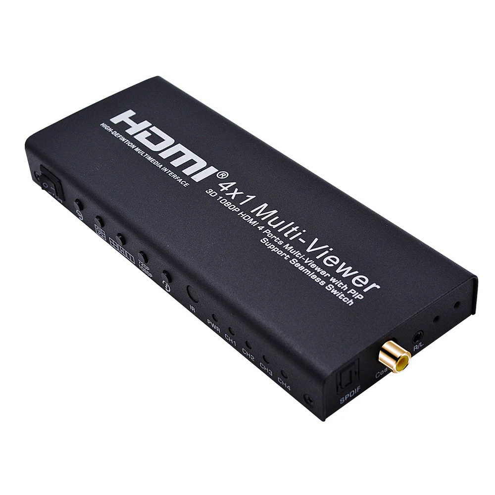 2019 HDMI 4x1 Quad Multi view с поддержкой PIP бесшовный переключатель HD видео сплиттер