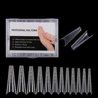 120pcs upper forms for nails nail system quick building gel mold nail extension forms tips dual forms diy nails accessoires