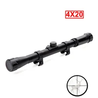 tactical 4x20 riflescopes optics reflex sight scope soight with cross reticle fit 11mm rail mount for airsoft gun hunting