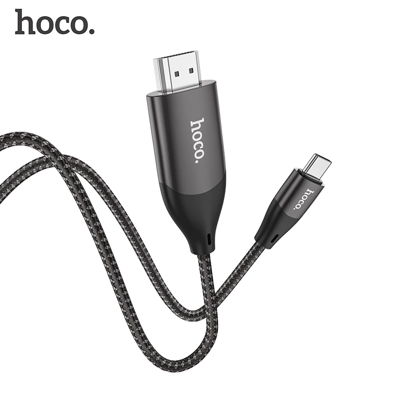 

HOCO USB C to HDMI-compatible Cable HDTV TV Digital AV Adapter 2M USB 1080P Smart Converter Cable For Macbook Samsung Projector