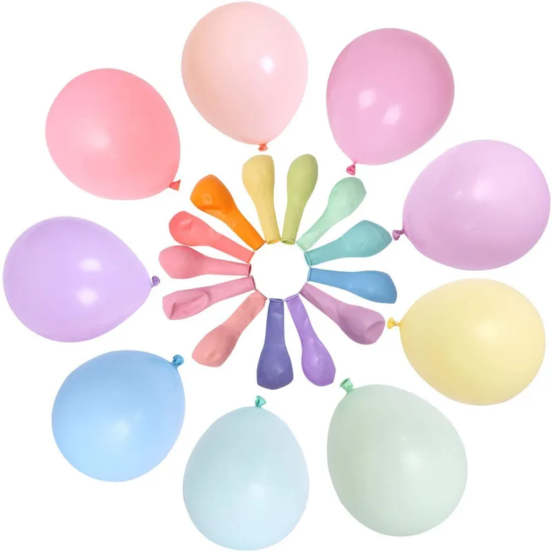 50/100pcs 5/10/12inch Candy Macaron Balloons Wedding Decoration Balloon Garland Arch Kit Rainbow Birthday Party Helium Baloon | Дом и сад