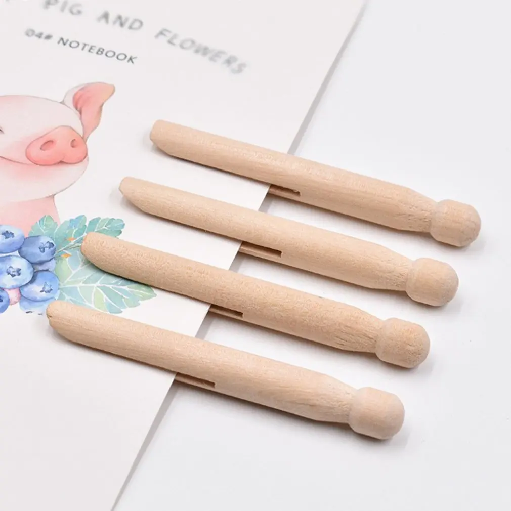 Деревянный зажим однотонный для куклы домашний деревянный модный простой и