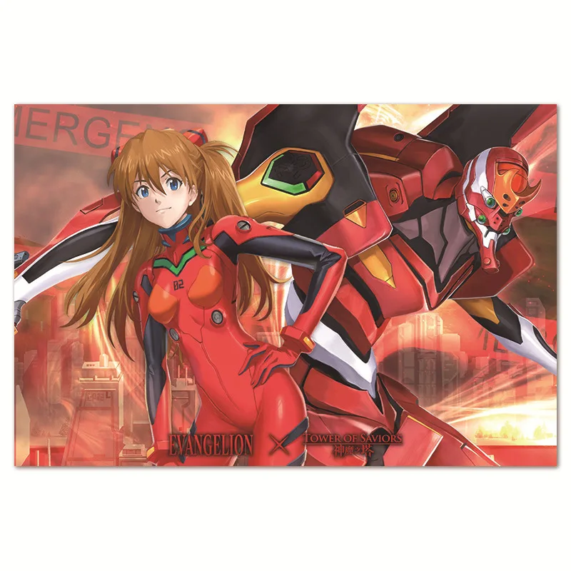 

Hot Classic Anime Collection Posters Neon Genesis Evangelion Eva Hanging Pictures Home Room Cafe Decor Gift Wall Painting