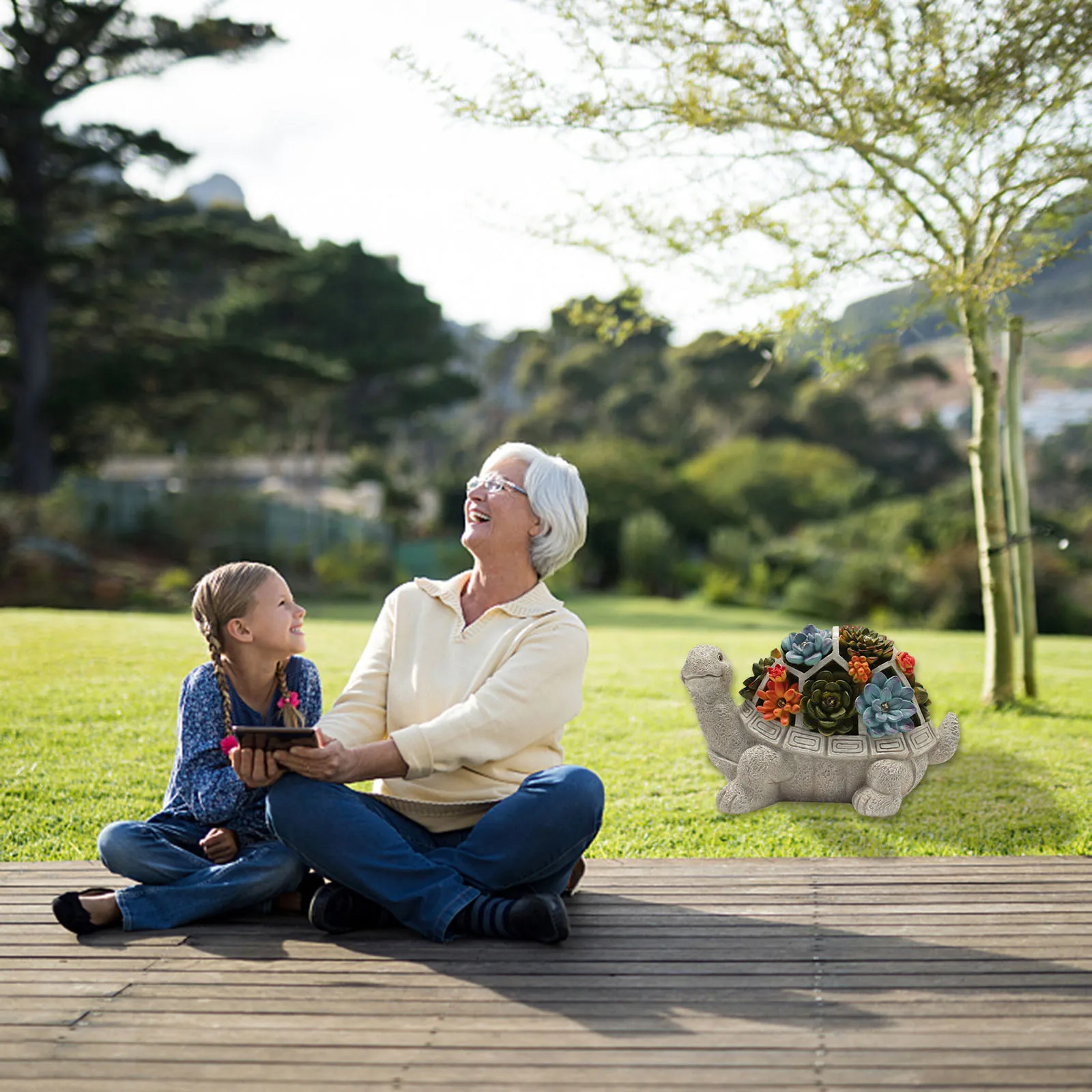 

Solar Tortoise Sculpture Led Art Turtle Statues Ornaments Fairy Garden Decoration Outdoor Yard Figurine Home Spring Decoration