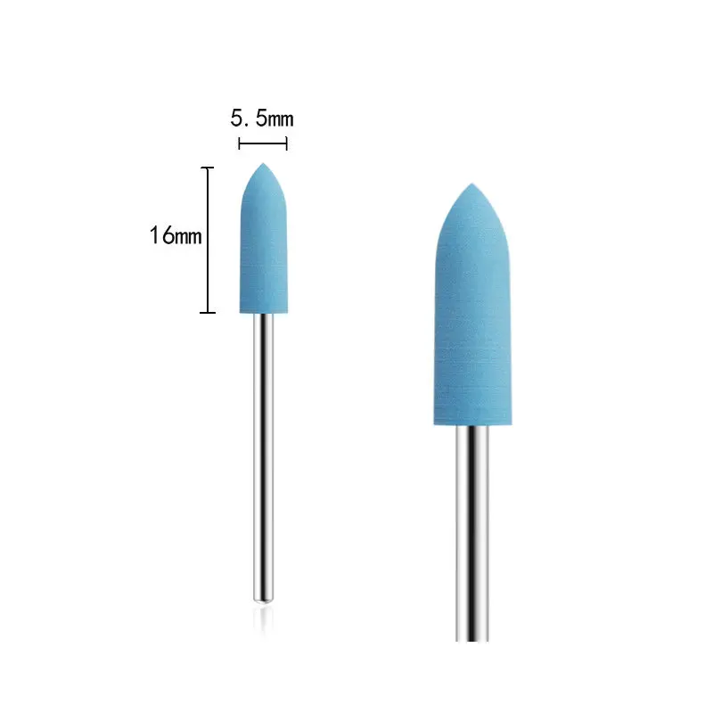 1 шт. футболка с длинными пуля голова Фрезер для ногтей сверлильный резины и
