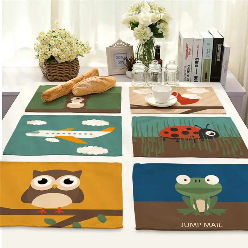 Мультяшные животные коврики креативные салфетки кошки собаки коврик для