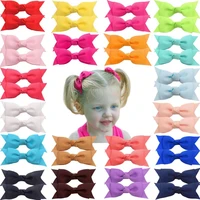 40pcs 20 colors in pairs 2 75 hair bows clips girls pigtail bows alligator clips for baby girls fine hair infants and toddlers