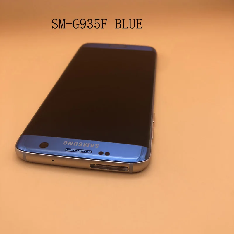 blue g935f frame 2560*1440 5,5 '' ЖК-экран с сенсорным дигитайзером для SAMSUNG Galaxy S7 edge G935FD G935 G935F дисплей в сборе - Цвет: blue g935f frame