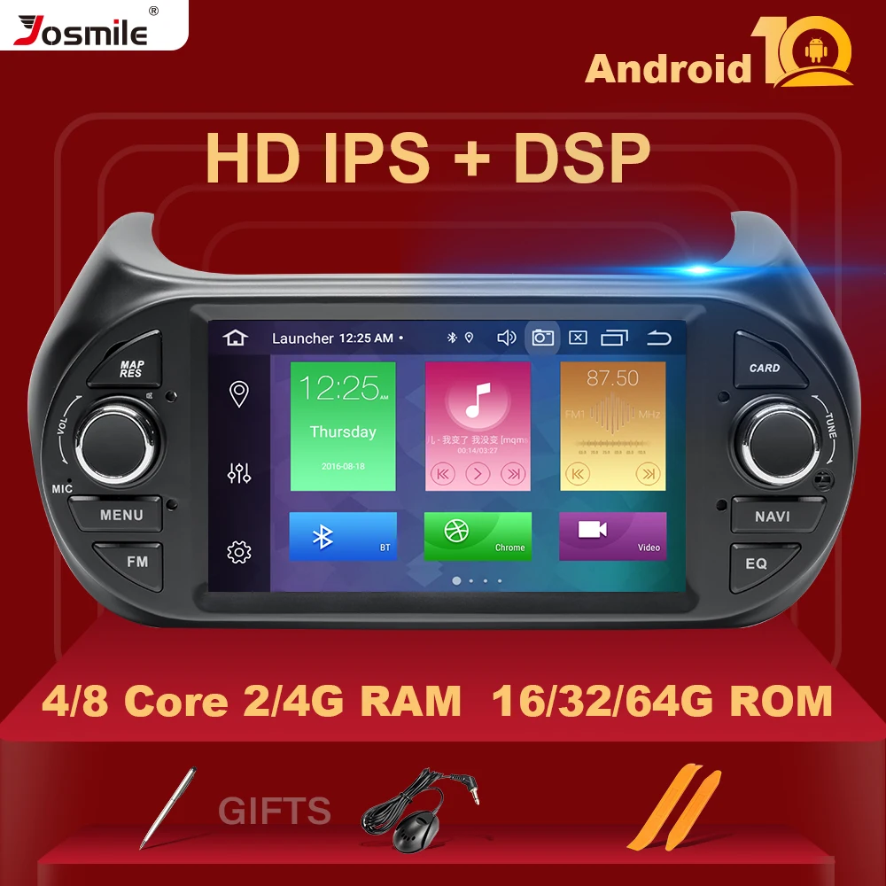 

Автомагнитола 4 Гб 64 ГБ Android 10 GPS DVD-плеер для FIAT Fiorino Qubo Citroen Nemo Peugeot Bipper мультимедиа авторадио стерео IPS DSP