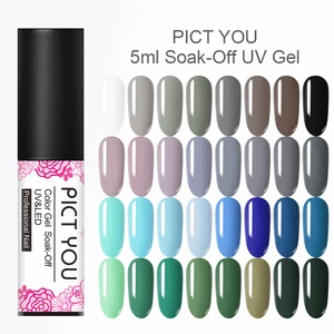 Гель-лак для ногтей PICT YOU, серое осеннее покрытие, 5 мл, 20 цветов, УФ-Гель-лак, Полупостоянный дизайн ногтей
