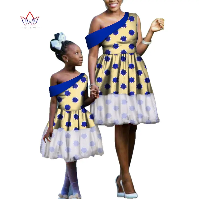 Лето 2021 африканские платья Дашики для женщин и детей африканская одежда до колен