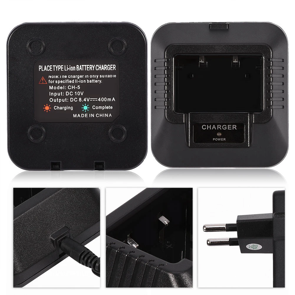 

Desktop Charger Power Adapter for Baofeng UV-5R 5RA 5RE Two-Way Radio Walkie Talkie (US)charger for baofeng uv5r