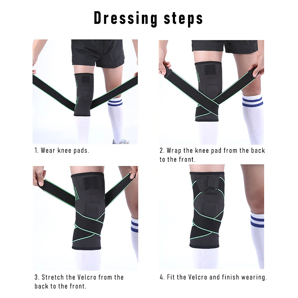 

Breathable Sports Football Basketball Knee Pads Leg Sleeve Calf Compression Support Protection