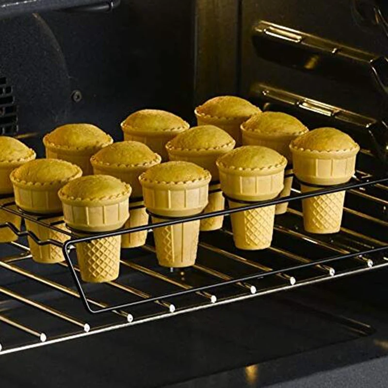 

Конус для мороженого, стойка для выпечки кексов, самостоятельная Самостоятельная Полка Для Хранения Мороженого