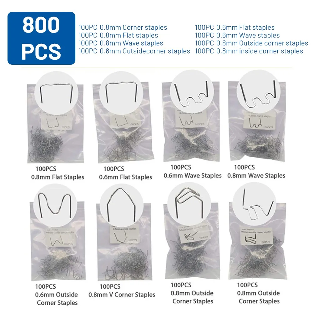 

800/200/100X Hot Staples For Bumper Fender Welder Stapler Plastic Welding Repair