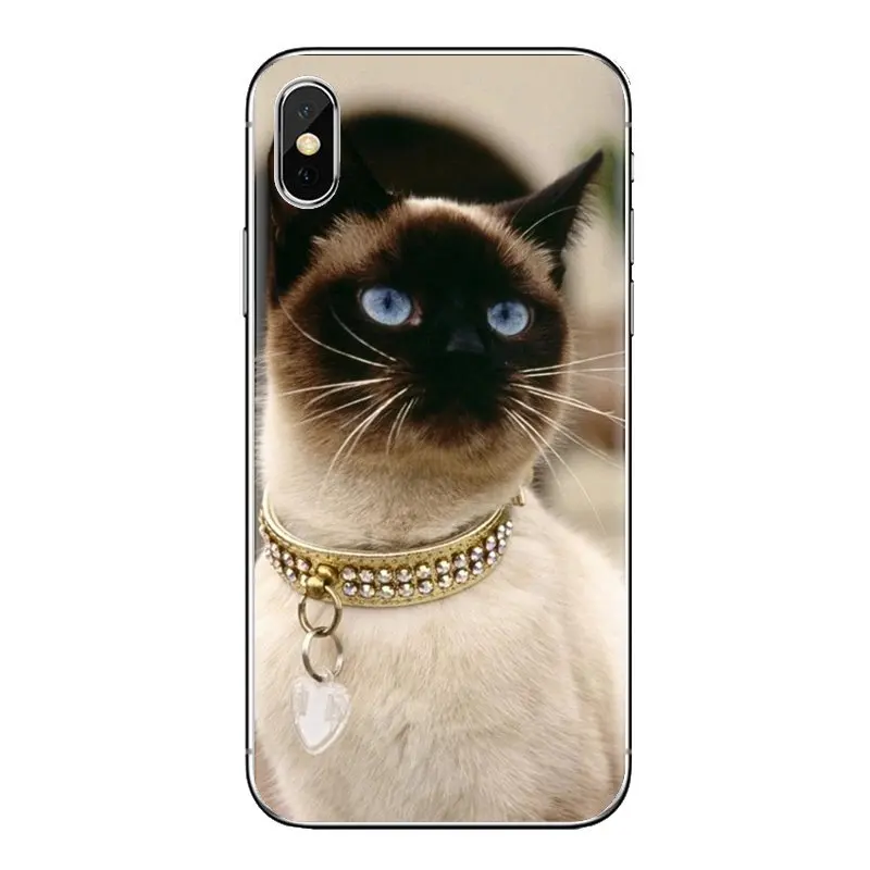 Для samsung Galaxy S3 S4 S5 Mini S6 S7 Edge S8 S9 S10 Plus Note 3 4 5 8 9 pet siamese cat Мягкие прозрачные чехлы |