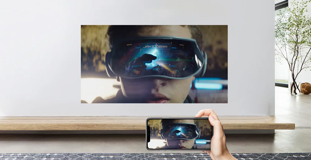 JMGO N7 4K проектор Мини проектор Full HD 1300 ANSI люмен, 1920*1080P домашний кинотеатр wifi Bluetooth HDMI USB умный проектор