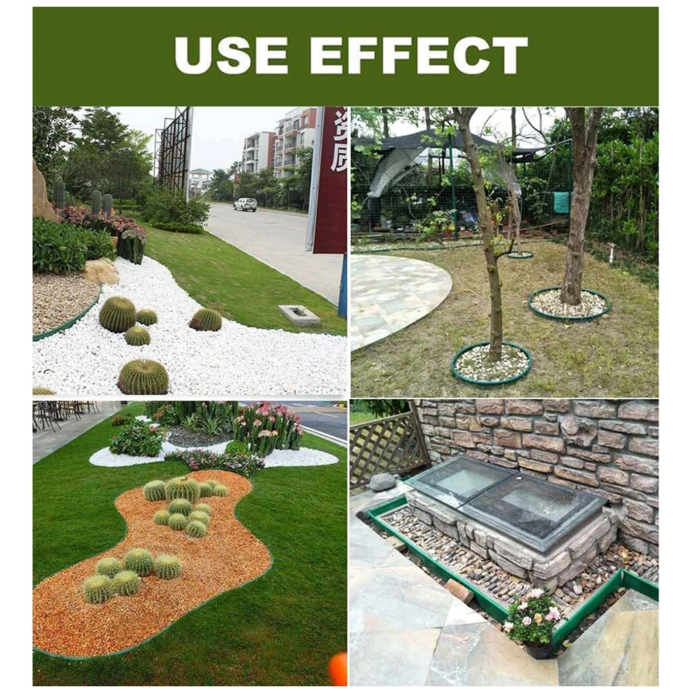 Пластмассовый садовый забор ограждение с краями для сада газона 5 м|Ограждение