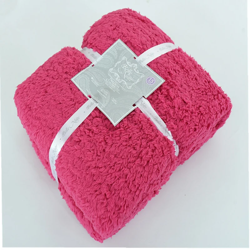 Rose red 150x210 см универсальное бархатное одеяло из овечьей шерсти для кровати, длинное плюшевое однотонное одеяло, теплое гобеленовое одеяло для сна, для домашнего использования, для взрослых - Цвет: Rose red