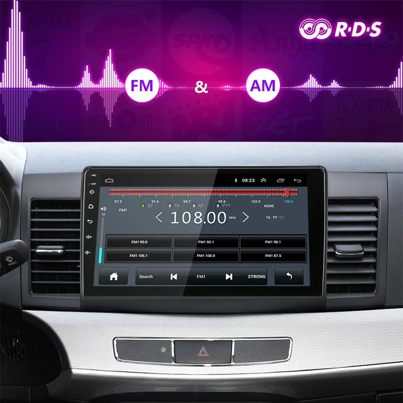 Jansite Wifi 10 &quotАвтомобильный радиоплеер для Mitsubishi Lancer 2 2007-2012 Android 8 1 сенсорный экран