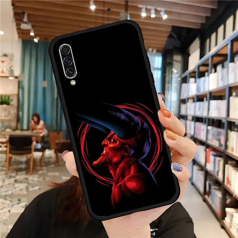 

Devil Satan New Fun Phone Case For Samsung A20 A30 30s A40 A7 2018 J2 J7 prime J4 Plus S5 Note 9 10 Plus