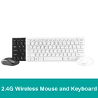 Беспроводная клавиатура и мышь, 2,4 ГГц, портативная мини-клавиатура, мышь, комбинированный набор для ноутбука, Mac, настольного ПК, компьютера, Smart TV, PS4
