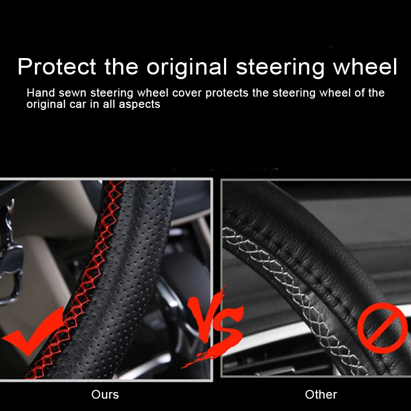 Оплетка на руль кожаный автомобильный чехол сделай сам для руля аксессуары