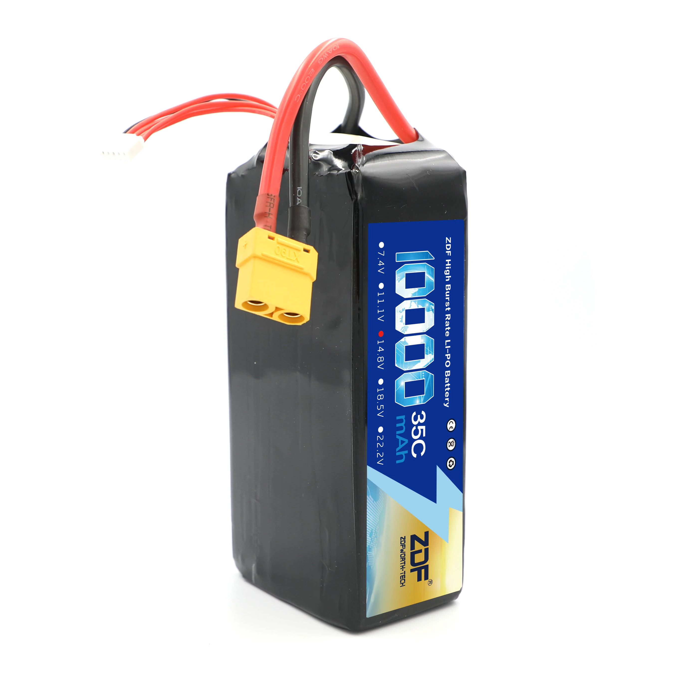 Аккумулятор ZDF 4S 6S 14 8 в 18 5 22 2 10000 мАч 35C MAX 70C RC Lipo для радиоуправляемого вертолета