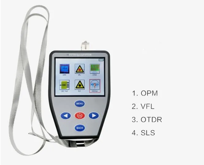 30 км-50 км все в одном FTTH специальный OTDR Английская литература OPM VFL SLS
